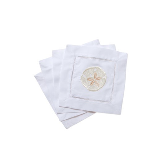 Cream Sand Dollar Cocktail Napkin Lip Service Napkins